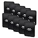 eBoot 10 Pieces Sticky Gel Pads Non-Slip Pads Cell Pads Anti-Slip Mats for Wide Applications, Black