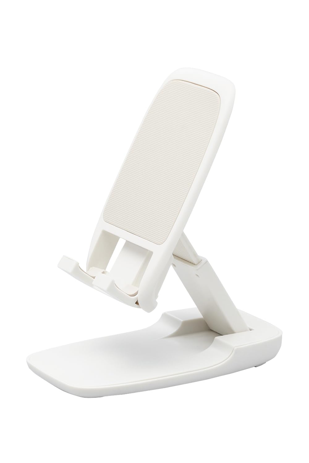 エレコム スマホスタンド 折り畳み 角度 高さ 調節可能 滑り止め 底面に鉄板で安定 重さ約200g 折り畳み時約1.8cm 携帯スタンド iPhoneスタンド スマホ スタンド 卓上 iPhone 15 14 13 12 11 SE mini Pro Promax Huawei Xperia GooglePixel Android ホワイト PWDSCHAMWH商品画像
