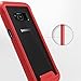 ZIZO ION Series for Samsung Galaxy S8 Plus Case Military Grade Drop Tested with Tempered Glass Screen Protector RED Clear