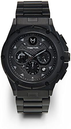 Meister Watches MSTR Watches Men's Ambassador MK3 Watch AM218SS Black & Black Stainless-Steel Case & Steel Band