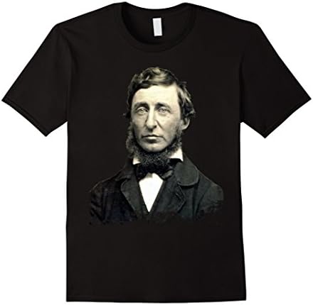 Men's Henry David Thoreau T-Shirt Medium Black