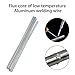 Aluminum Welding Rods, EEEKit 20-Pack Universal Low Temperature Aluminum Welding Cored Wire for Electric Power, Chemistry, Food, Silver 2mm330mm