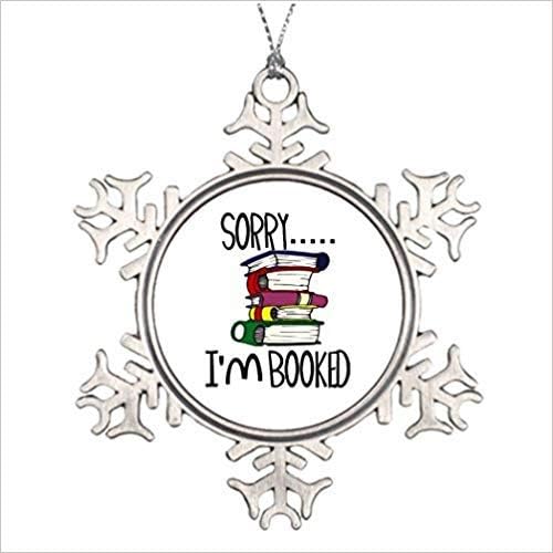 Cukudy Xmas Trees Decorated Sorry.I'm Booked and Gifts. Personalized Snowflake Ornament Reading