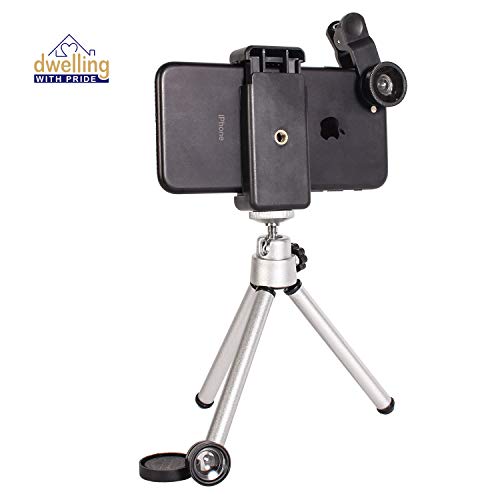 DWP Monocular Telescope - 12x50 Monocular scope for Smartphone, Tripod, Phone Clip, Microfiber Cloth, Carrying case, Extra 3in1 Smartphone Lens - Compact Magnifying lenses Monoscope for Hunting Hiking - Thumbnail 5