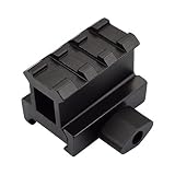 Fyland 1.2" Picatinny Riser Mount w/See Through Hole for Scopes and Optics, 1.56" Long, 3 Slot