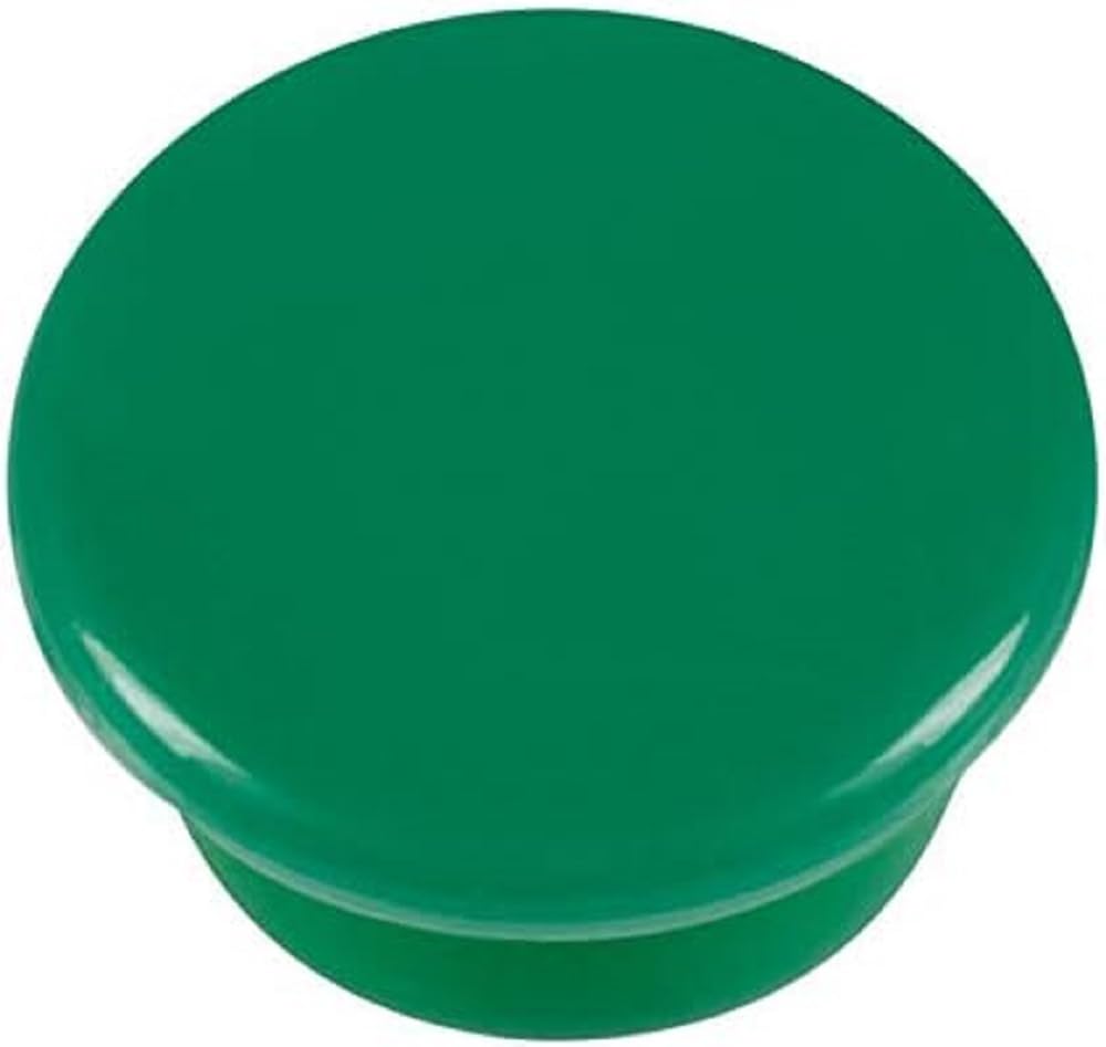 Westcott E-10805 00 Adhesive Magnets 15 mm Round Green Pack of 10