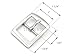 CRAFTMEMORE 4pcs 1 Inch Single Prong Belt Buckle Square Center Bar Buckles Leather Craft Accessories SC36 - Pick Color! (1 Inch, Gunmetal)