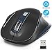 Wireless Mouse, RATEL 2.4G USB Wireless Ergonomic Mouse Computer Mouse 6 Buttons Laptop Mouse USB Mouse with Nano Receiver 2400 DPI 5 Adjustment Levels Cordless Wireless Mice for Windows-Blue