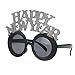 LUOEM Happy New Year Eyeglasses New Year Party Glasses Glitter Fancy Decorative Eyeglasses Celebration Party Favor for 2019 New Year's Eve Party Decors