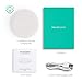 Qi Wireless Charging Pad RAVPower Qi Certified Ultra-Safe Wireless Charger Compatible iPhone Xs MAX, XS,XR, X 8 Plus 8, Galaxy S9 S8+ S8 & All Qi-Enabled Devices (AC Adapter Not Included) (White)