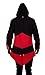 Cos2be Hoodie Jacket Coat (Black&Red,Men-M)
