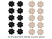 Nipple pasties One-off pasty bra Breast petals cover 10 PAIRS (BLACK&NUDE)