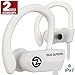 ZEUS Wireless Headphones Outdoor - Noise Isolating Wireless Earbuds - HD Stereo Waterproof Headphones IPX 7 Sweatproof Headphones with Mic - Running Headphones - Sport Headphones - Workout (White)