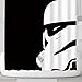 LIGHTINHOME Custom Stormtroopers in Star War Movie Shower Curtain Set White and Black Soldier Shower Curtain Panel Polyester Waterproof Fabric 72x72 Inch with 12-Pack Plastic Shower Hooks
