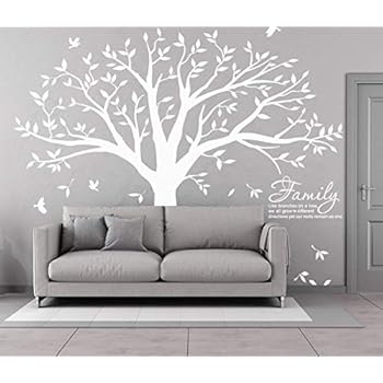 Mafent Family Tree Wall Decal Quote Family Like #tree #branch #canopy #bed  Mafent Family Tree Wall Decal Quote Family Like