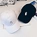 Pack of 2 Embroidery Cotton Boys Girls Buckle Back Adjsutable Hip Hop Hat Baseball Cap, Black/White, Finger