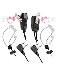 Reyinl RYL13 - Auriculares de dos vías para radios Midland GMRS/FRS con PTT/VOX (2 unidades)