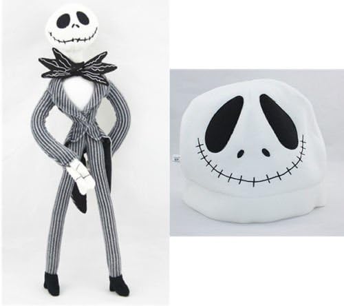Cool The Nightmare Before Christmas Jack Skellington Plush Doll Toy &amp; Hat Cap