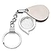 maxgoods 8X Mini Portable Folding Metal Magnifier Loupe Keychain Key Ring Magnifying Eye Glass Lens