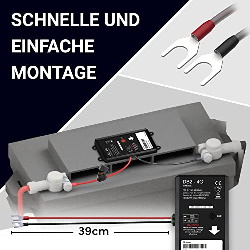 GPSLive DB2-4G GPS Tracker Car, Motorcycle, Motorhome, Car | Made in EU | Easy Installation | Live Tracking with App | No SIM Required | GPS Tracker GPS Transmitter | Transmitter
