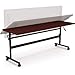 MooreCo Essentials Flipper Training Table 60x24 Mahogany Top Black Base