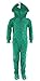 Komar Kids Big Boys' Green Dino Hooded Footed Pajamas