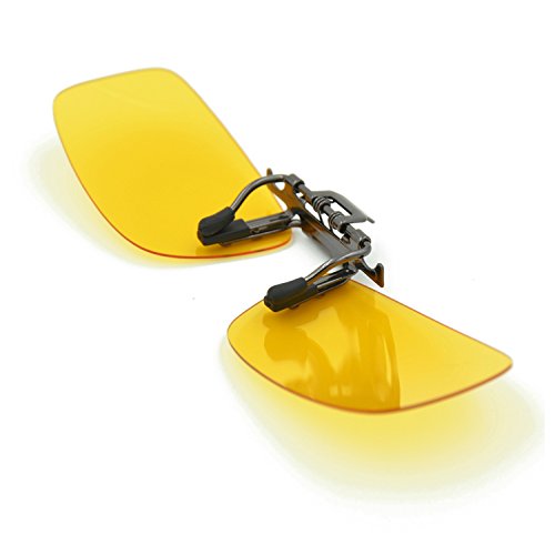 Besgoods Yellow Night Vision Polarized Clipon Flip up Metal Clip Sunglasses Glasses Pricepulse