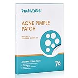 PIMPLENDS Acne Pimple Patch Tea Tree & Mint Oil Pimple Sticker Pimple Dots Acne Cover Patch Acne Treatment Acne Stickers Absorbing Spot Dot | Drug-free Hydrocolloid Bandages 76 Patches