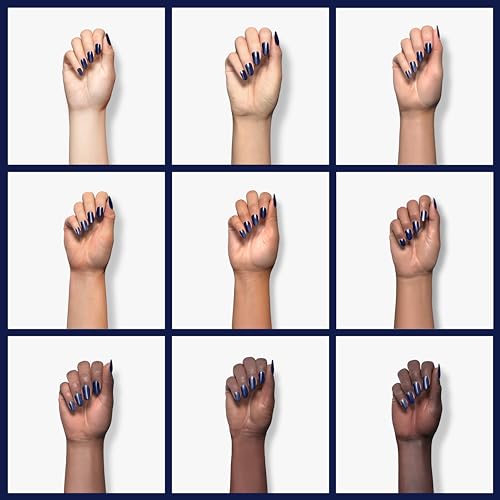 essie Salon-Quality Nail Polish, Vegan, Fall 2023, Dark Blue, Step Out of Line, 0.46 fl oz - Image 4