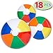JOYIN Rainbow Beach Balls(18 Pack), Inflatable Swimming Pool Toys for Summer Water Games Kids Birthday Party Supplies Combo Set Include Inflatable Beach Balls in 20” (6), 16” (6) and 12” (6)