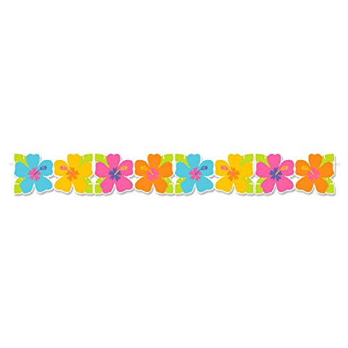 Tropical Luau Hawaiian Summer Party Supply Pack for 50 with Decorations Includes Plates, Napkins, Cups, Hibiscus Table Centerpiece, Hibiscus Garland, and Pineapple Centerpieces! - Thumbnail 6