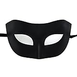 Vintage Collection Venetian Mask Masquerade Mardi Gras for Men (Black)