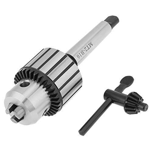 Key Type Drill Chuck, 1-13mm Capacity, Carbide Steel Arbor, for Drilling Machines, Centering, Tapping and Reaming, Mini Lathe Tool