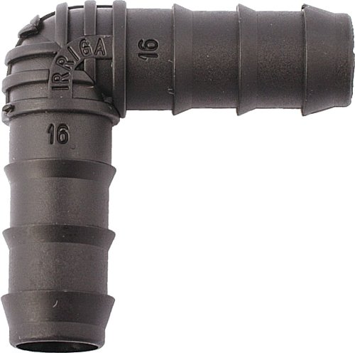 Garden Automatic Irrigation 13mm Elbow (Pack of 5), Barbed Connector for 13/16mm Irrigation Water Supply Pipe
