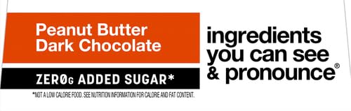 KIND ZERO ADDED SUGAR BARS, KETO SNACK, PEANUT BUTTER DARK CHOCOLATE, GOOD SOURCE OF FIBER, GLUTEN FREE, LOW SUGAR, 5G PROTEIN, 5 COUNT