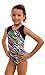 TumbleWear Girl's Kiera Zoo Paint Leotard