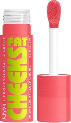 , blush suculento Fat Cheeks, blush líquido com acabamento brilhante, hidratação prolongada, cor intensa 12 horas, tom 02 fig fizz, 8ml