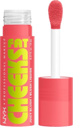 , Fat Cheeks Juicy Blush, Colorete Líquido con Acabado Glossy, Hidratación Prolongada, Color Intenso 12 Horas, Tono 02 Fig Fizz, 8ml
