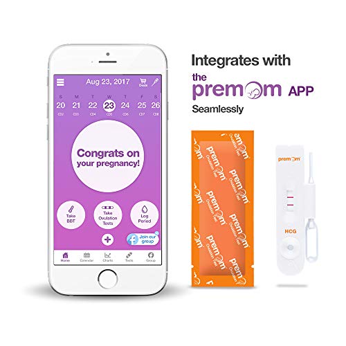 Premom Pregnancy Test Cassette, 25 Pack of Individually-Sealed hCG Urine Tests with Pipettes, Professional-Class Reliability, Powered by Premom Ovulation Predictor App_#PMC-125 (25 Tests)