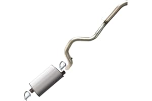 Northeastern Exhaust Stainless Steel | Muffler Tailpipe Exhaust System Kit Compatible for Models Jeep Wrangler 2.5L 1997-2000 4.0L-Includes Clamps