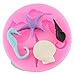 Mujiang Marine Theme Fondant Silicone Mold Seashell Starfish Seahorse Conch Candy Molds For Cake Decorating Chocolate Sugar Gum Paste