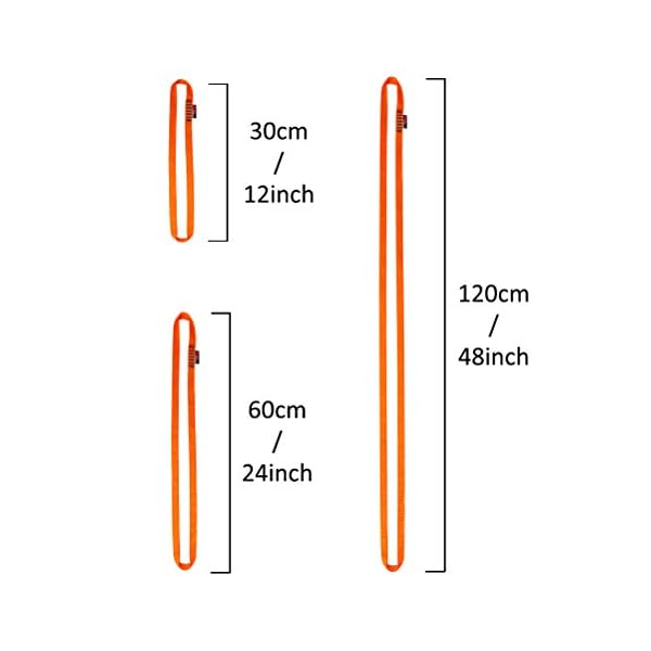 GM Climbing Nylon Schlingenläufer 16mm - CE/UIAA Zertifiziert 22kN Für Klettern
