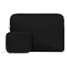 MOSISO Laptop Sleeve Only Compatible with MacBook 12 inch A1534 with Retina Display 2017/2016/2015 Release, Neoprene Bag Cover with Small Case, Black
