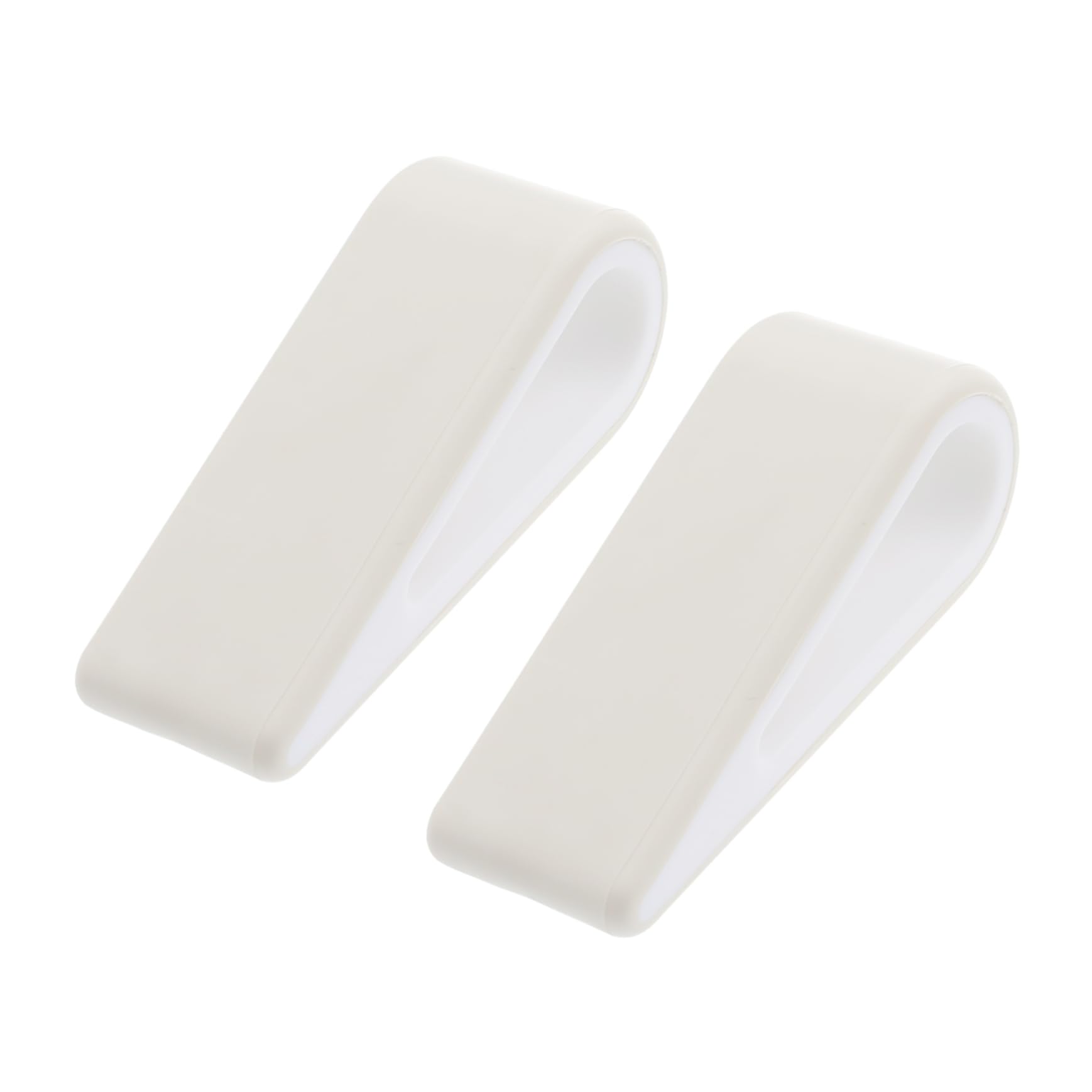 NUOBESTY 2Pcs Laptop Notebook Stand Anti-Slip Durable Silicone Elevation Stand Lightweight Portable Risers for Laptop Tablet Keyboard White