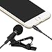 Lavalier Lapel Microphone,Omnidirectional Condenser Microphone Recording Clip-On for Computer PC Macbook iPhone iPod iPad Samsung All Smartphones,Perfect for Interviews,Skype,Audio Video Recording