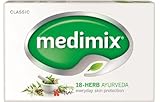 Medimix Handmade Herbal Handmade Ayurvedic Classic 18 Herb Soap for Healthy and Clear Skin Pack of 12 (12 x 125 g)