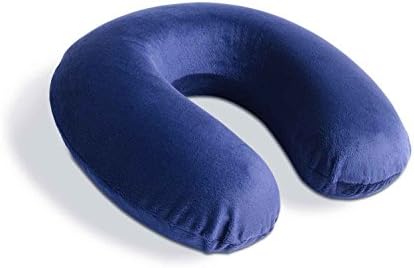 Luresity Travel Memory Foam Neck Pillow, Navy Blue