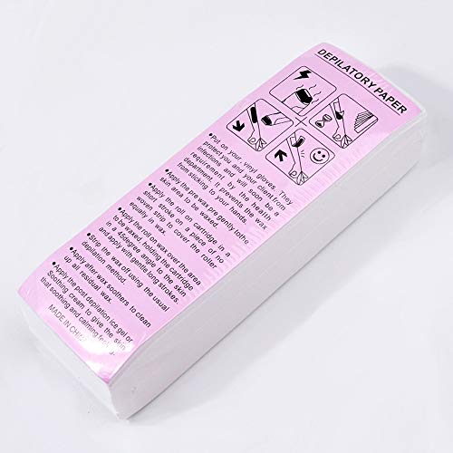 image for Sekass 100 Pieces Non-Woven Waxing Strips Body and Facial Hair Removal