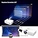 Video Projector, PONER SAUND Mini Projector 3000 Lux with 50,000 Hrs, 190 inch Home Theater Movie Projector, 1080P Supported, Compatible with Ipad, HDMI, VGA, TF, USB, Chromecast (White)thumb 3