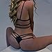 Women Lingerie Set,Napoo Sexy Lace Briefs Underwear Nightwear Black Lingeries (M)